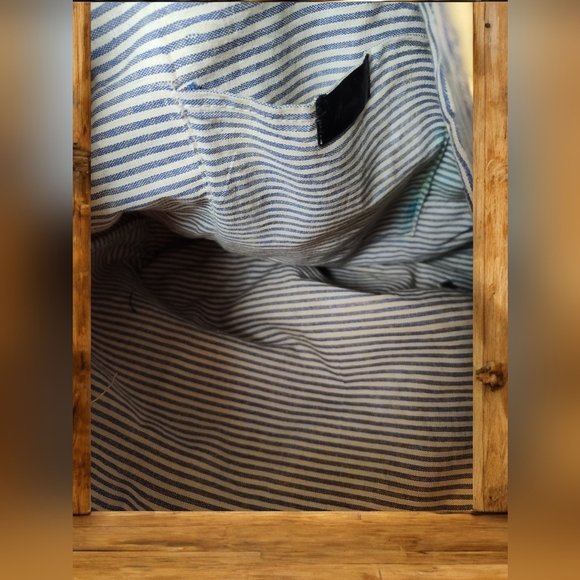 Mona B Upcycled Canvas and Vegan Leather Tote Bag - Picture 6 of 8